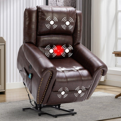 Fauteuil inclinable électrique Rivet respirant avec massage, chauffage et port USB