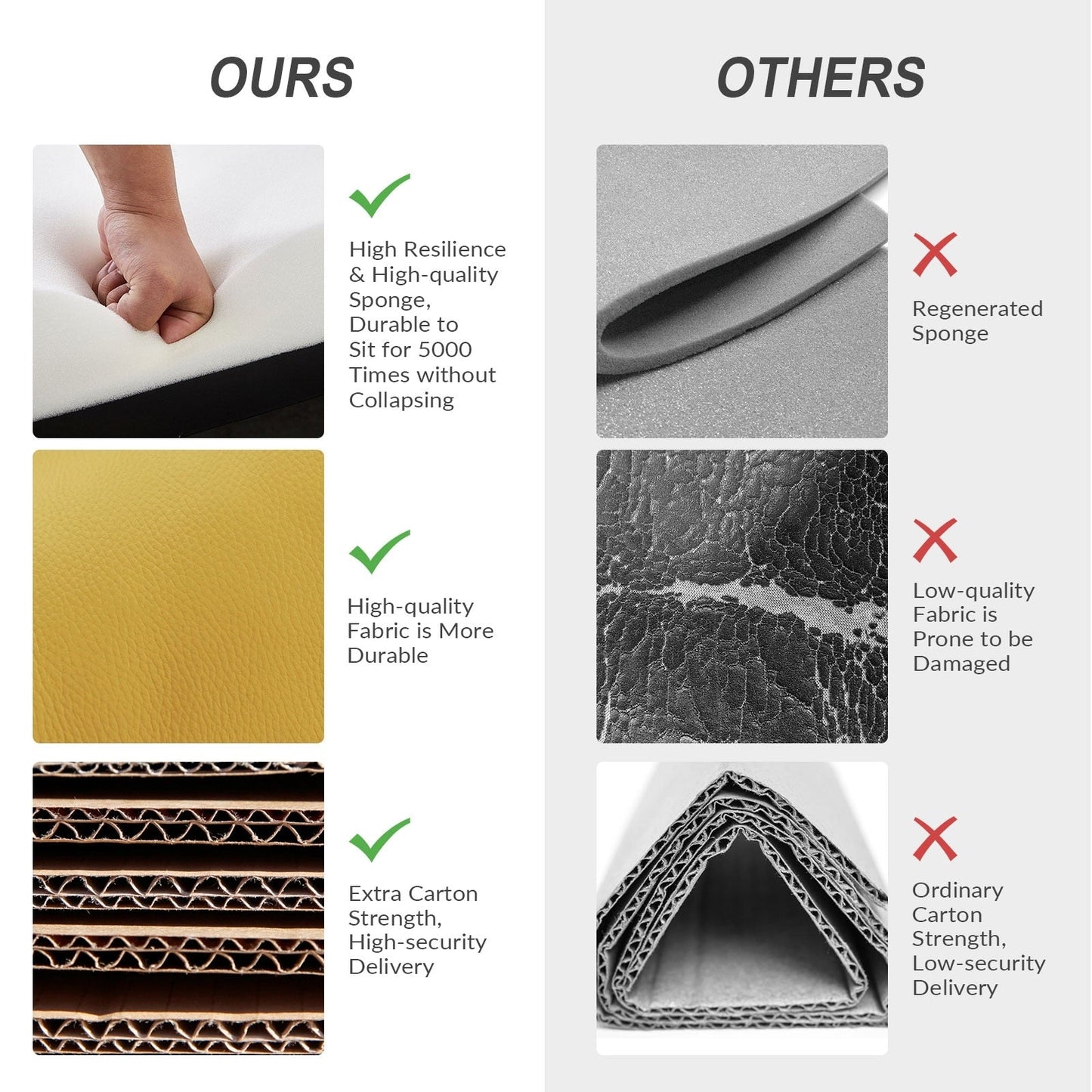 Fauteuil inclinable moderne Brigida en cuir véritable avec garniture cloutée et repose-pieds réglable, lot de 2 par HULALA HOME