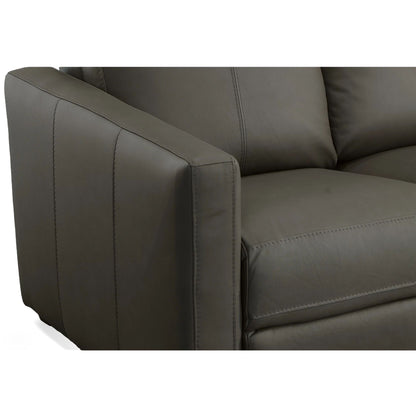 Canapé inclinable électrique Broadway en cuir avec appuie-têtes électriques par Flexsteel