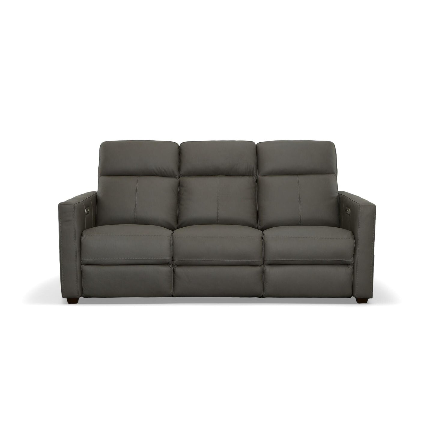 Canapé inclinable électrique Broadway en cuir avec appuie-têtes électriques par Flexsteel
