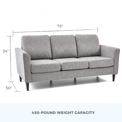 Canapé Brookside Clara 73 à accoudoirs incurvés rembourrés