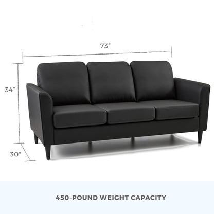 Canapé Brookside Clara 73 à accoudoirs incurvés rembourrés