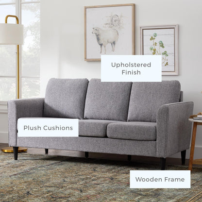 Canapé Brookside Clara 73 à accoudoirs incurvés rembourrés