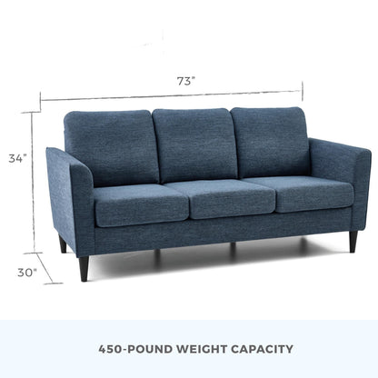 Canapé Brookside Clara 73 à accoudoirs incurvés rembourrés