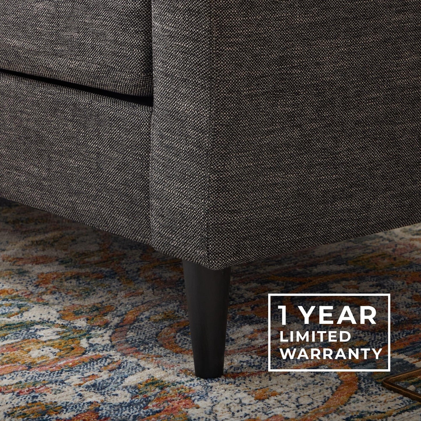 Canapé Brookside Ellen 75 à accoudoirs arrondis rembourré