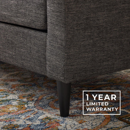 Canapé Brookside Ellen 75 à accoudoirs arrondis rembourré