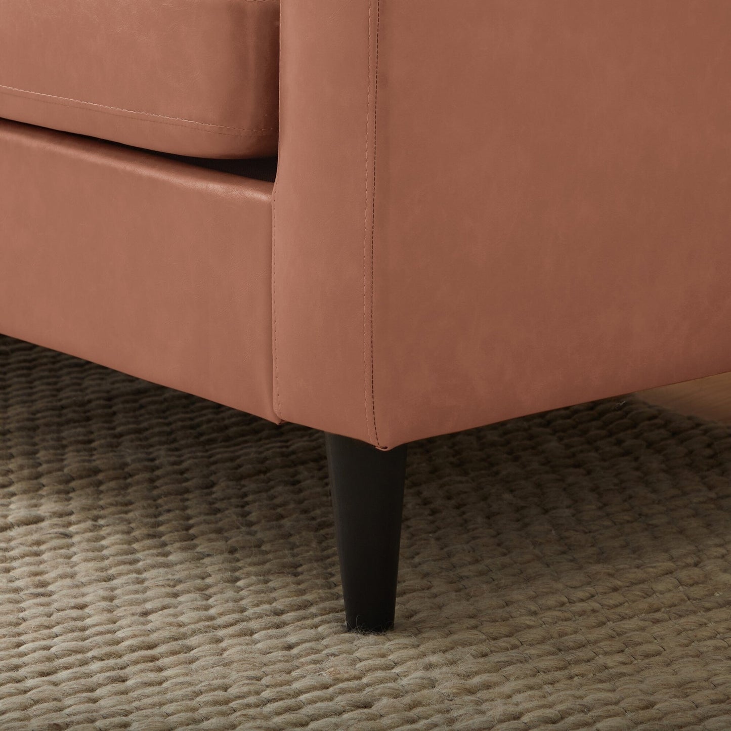 Canapé Brookside Ellen 75 à accoudoirs arrondis rembourré