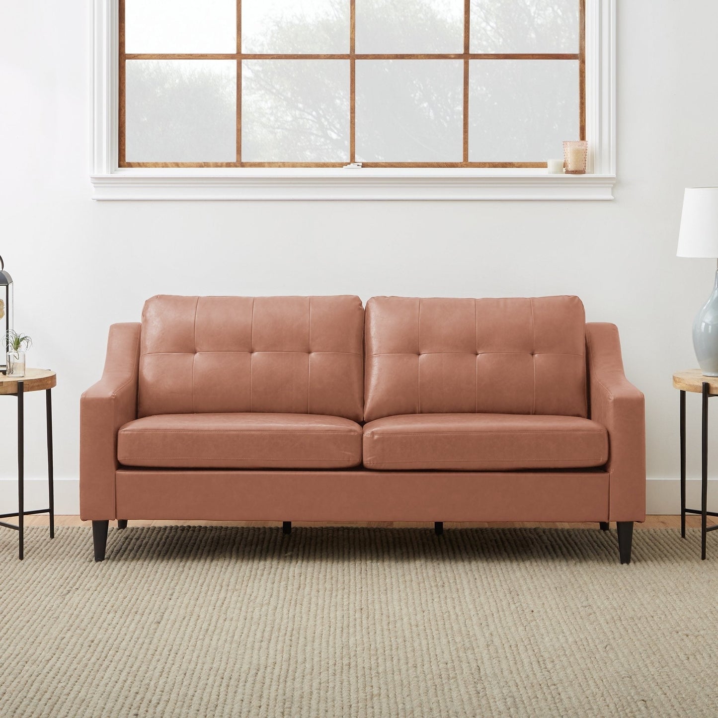 Canapé Brookside Ellen 75 à accoudoirs arrondis rembourré