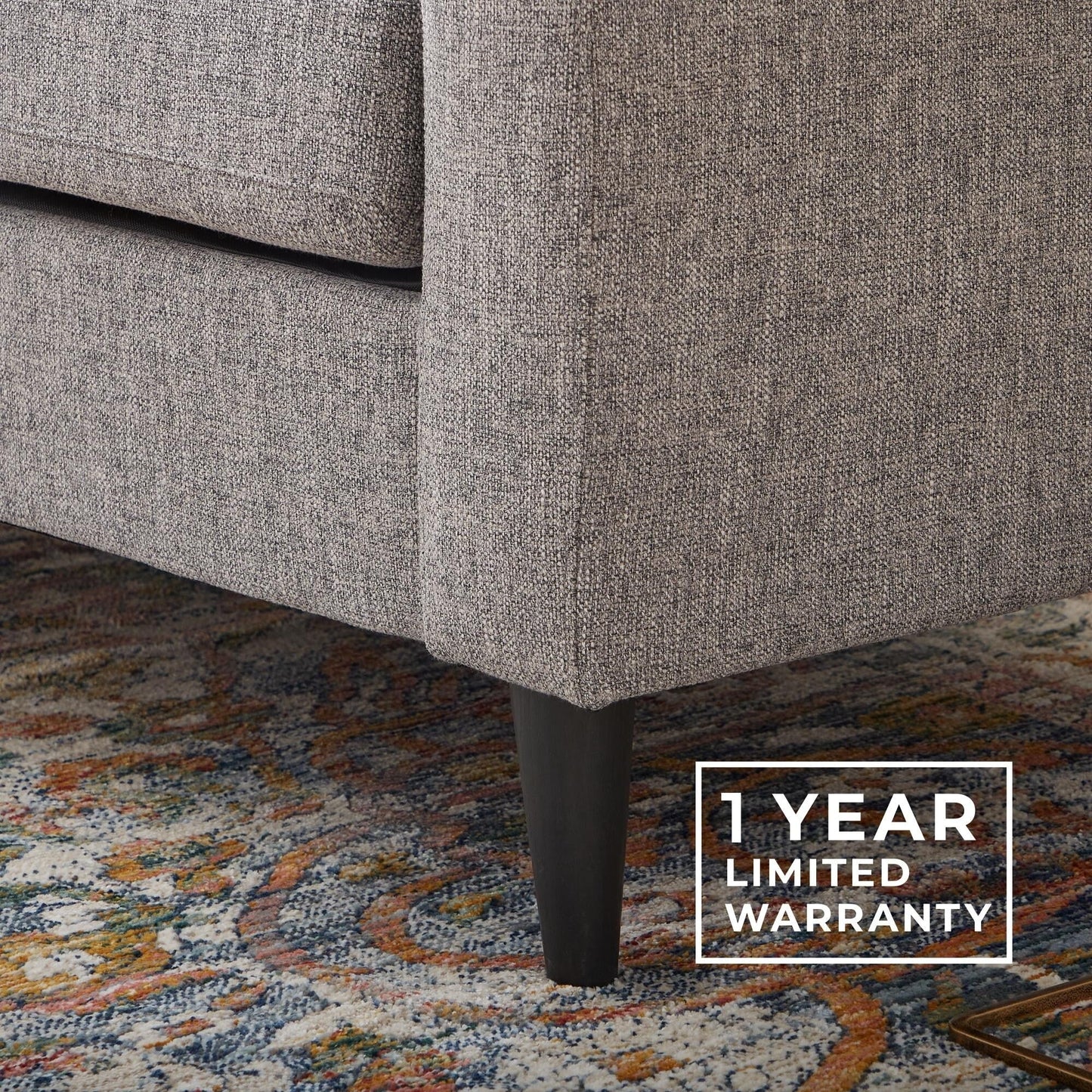 Canapé Brookside Ellen 75 à accoudoirs arrondis rembourré