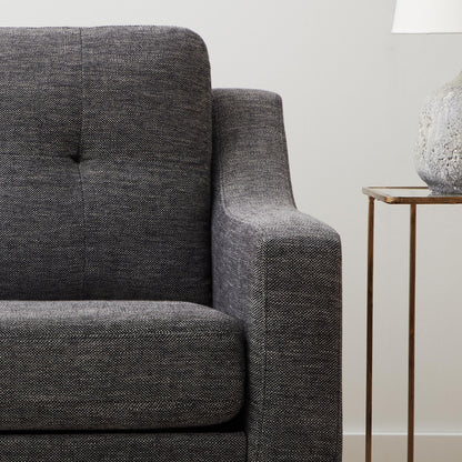 Canapé Brookside Ellen 75 à accoudoirs arrondis rembourré