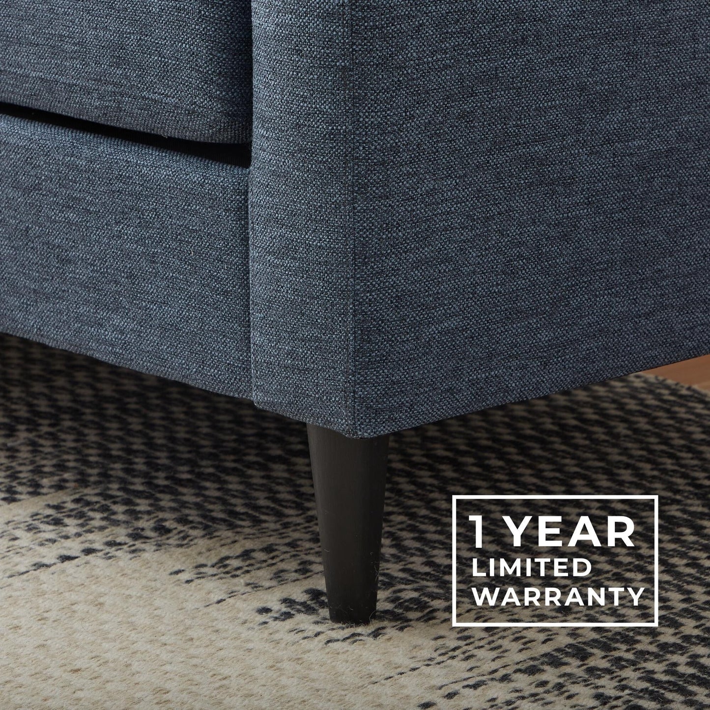 Canapé Brookside Ellen 75 à accoudoirs arrondis rembourré