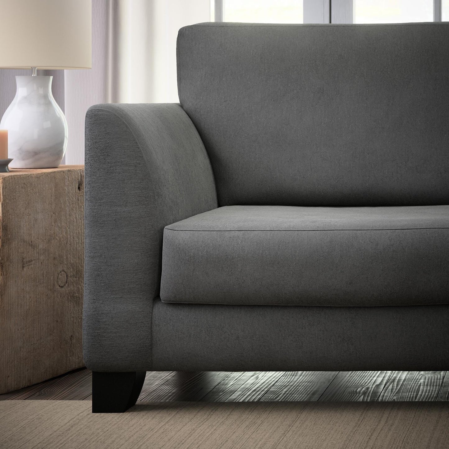 Canapé Brookside Holly 85 à accoudoirs évasés rembourrés