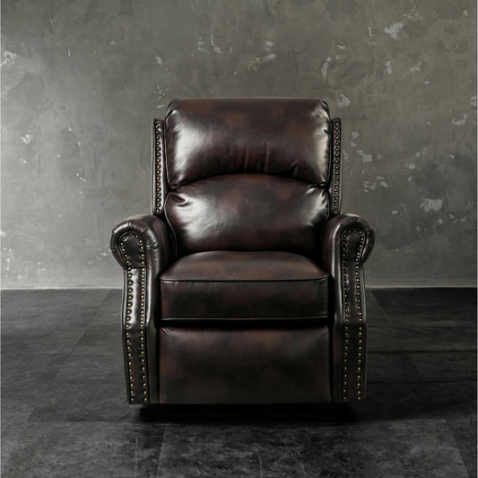 Fauteuils releveurs marron confortables en cuir reconstitué, canapé inclinable électrique avec port USB pour salon