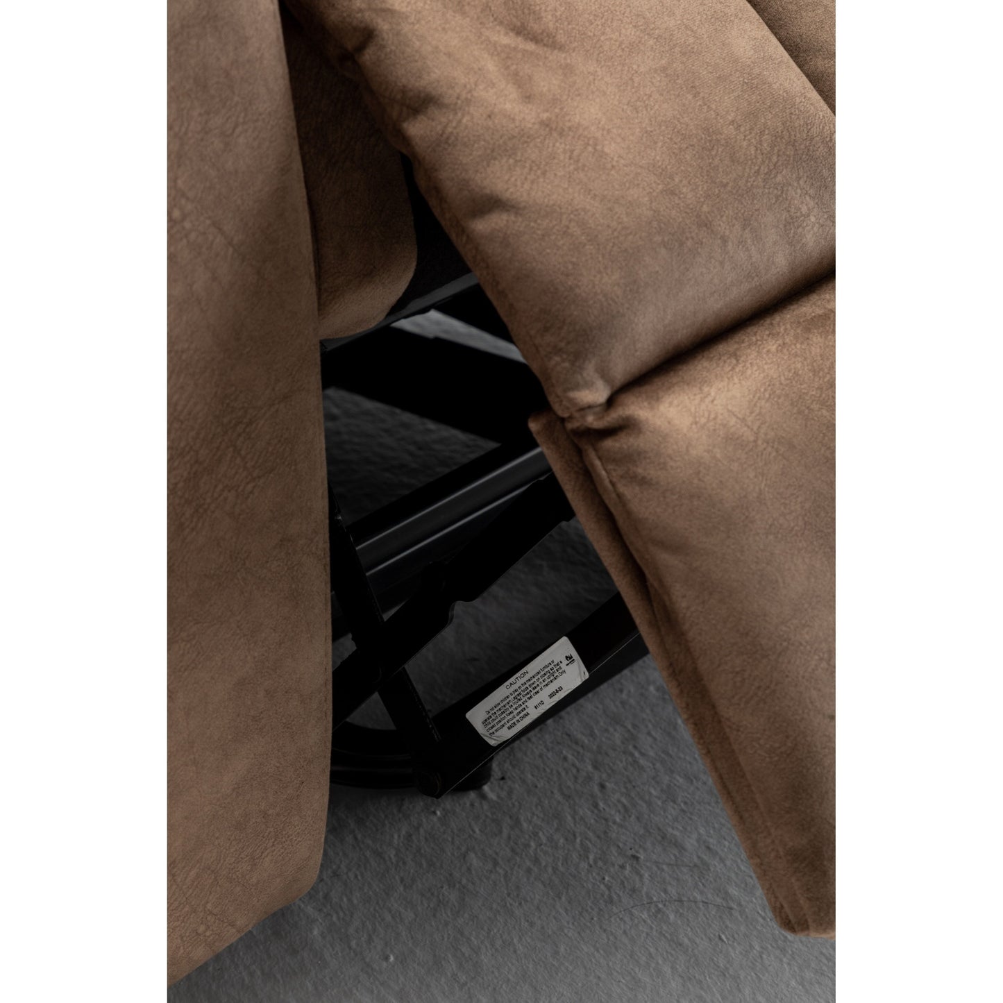 Fauteuil inclinable électrique marron avec massage, chauffage lombaire, moteur allemand silencieux, rembourrage en duvet d'oie et porte-gobelets