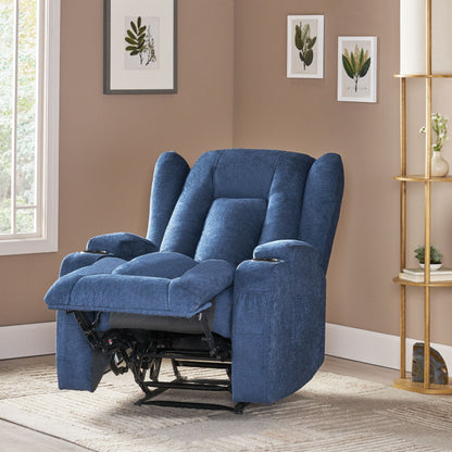 Fauteuil inclinable marron avec massage, chauffage et inclinaison manuelle