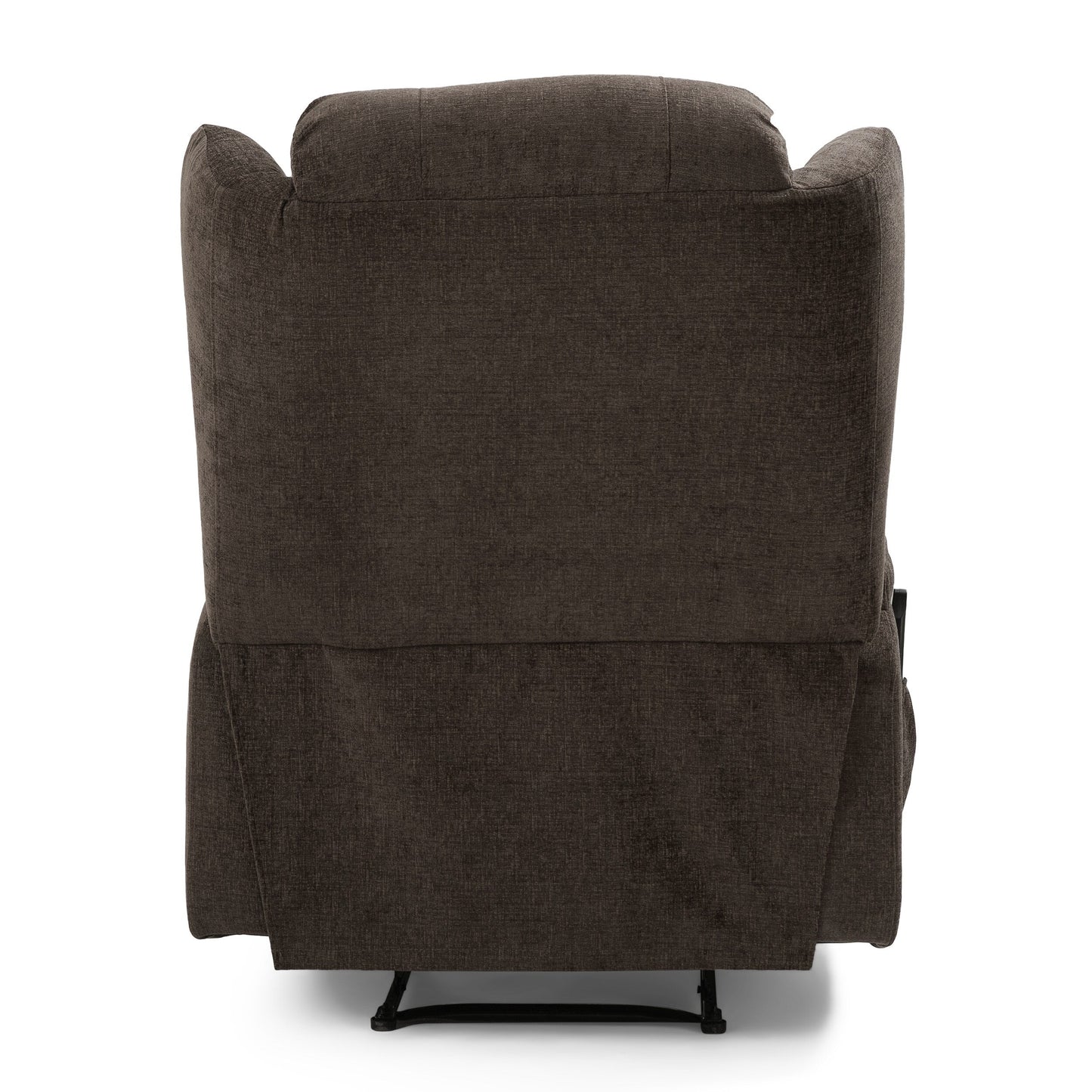Fauteuil inclinable marron avec massage, chauffage et inclinaison manuelle