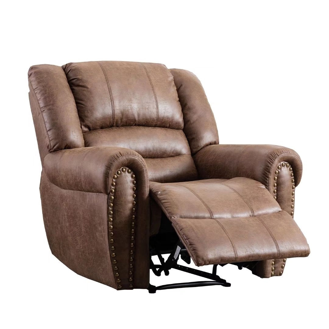 Fauteuil inclinable manuel classique et traditionnel avec accoudoirs et dossier confortables