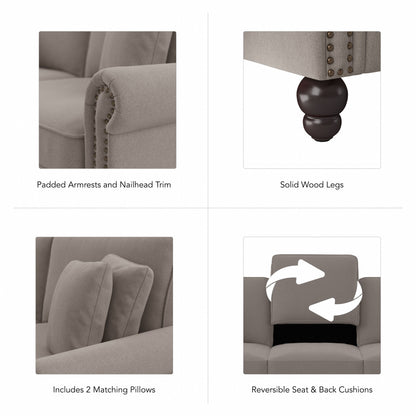 Grand canapé de salon 3 places Bush Furniture Coventry 85W