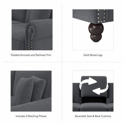 Grand canapé de salon 3 places Bush Furniture Coventry 85W