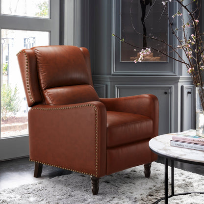 Fauteuil de salon confortable en cuir COZYMAN