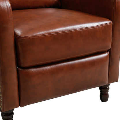 Fauteuil de salon confortable en cuir COZYMAN