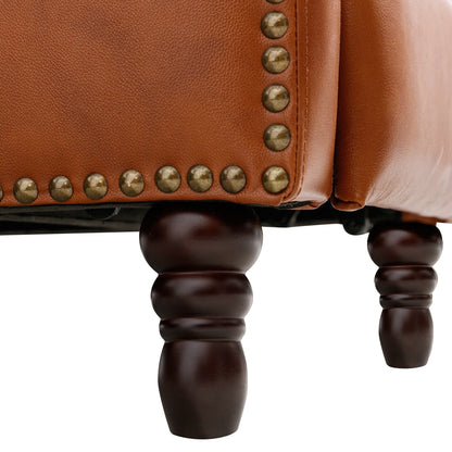 Fauteuil de salon confortable en cuir COZYMAN