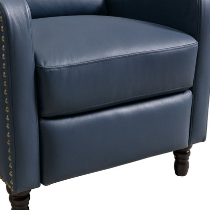Fauteuil inclinable en cuir véritable COZYMAN, fauteuil confortable pour le salon