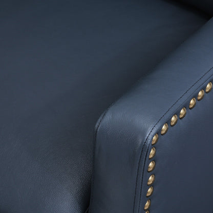 Fauteuil inclinable réglable en cuir véritable moderne COZYMAN avec siège à 3 positions