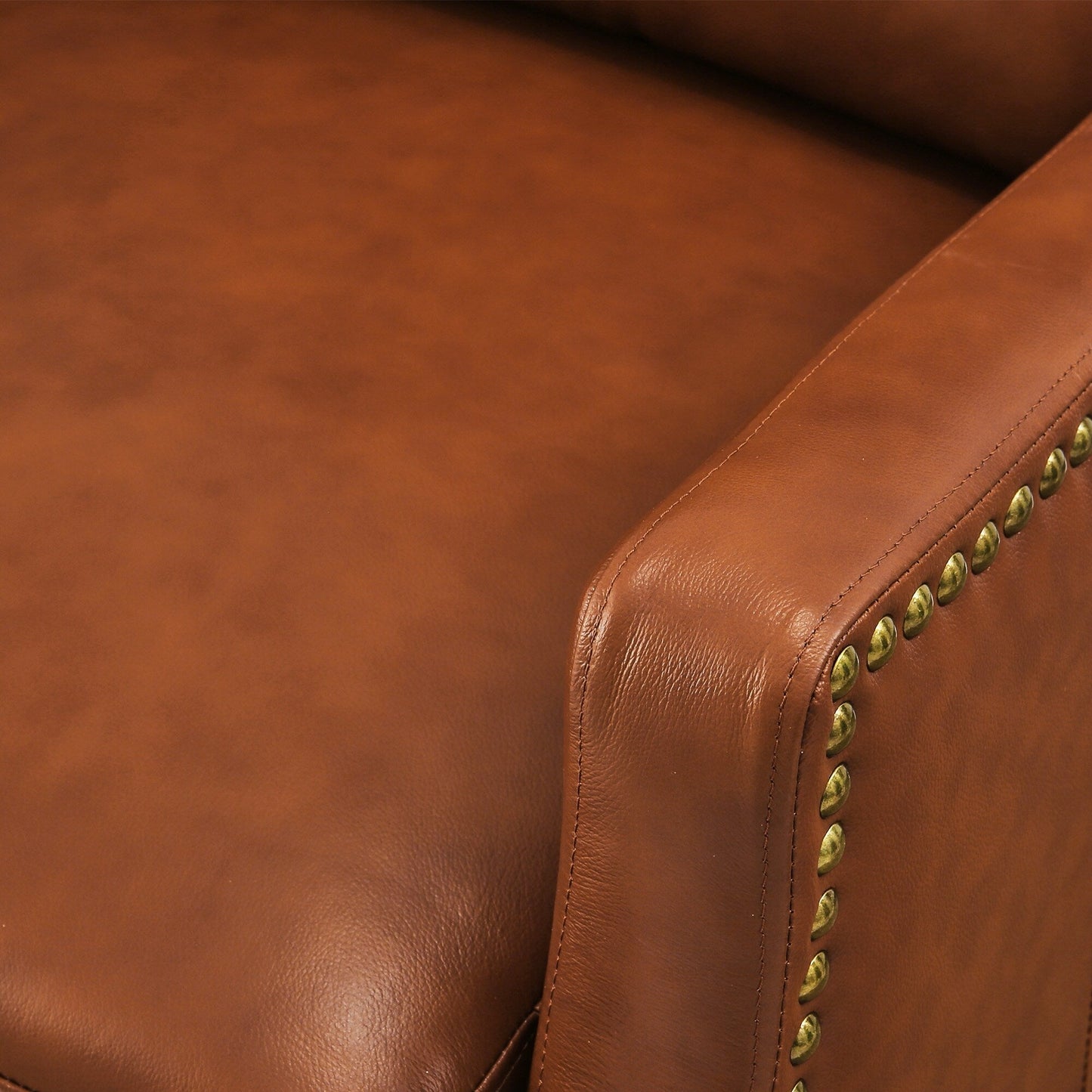 Fauteuil inclinable réglable en cuir véritable moderne COZYMAN avec siège à 3 positions