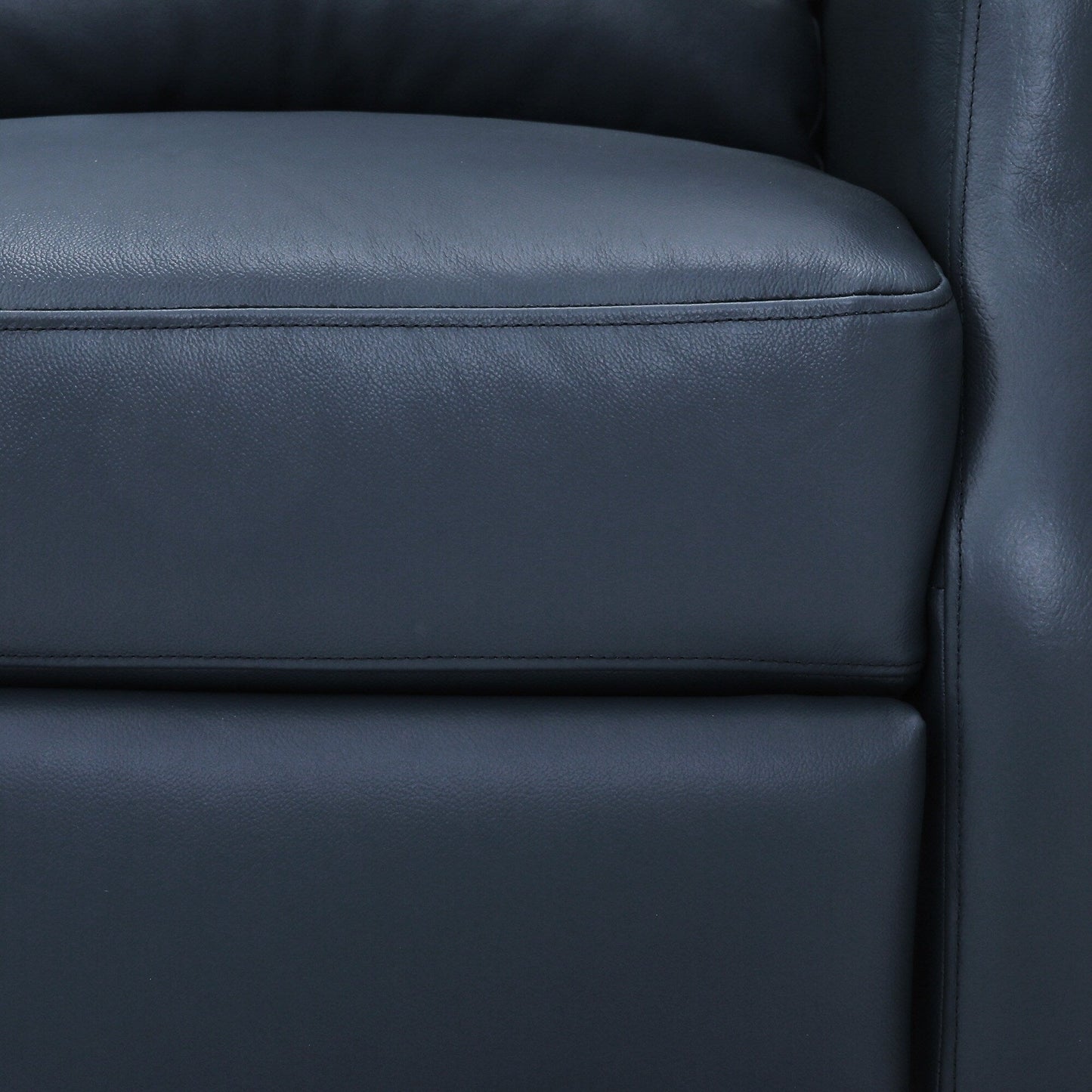 Fauteuil inclinable réglable en cuir véritable moderne COZYMAN avec siège à 3 positions