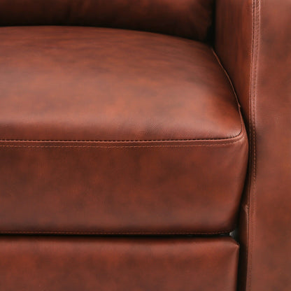 Fauteuil inclinable réglable en cuir véritable moderne COZYMAN avec siège à 3 positions