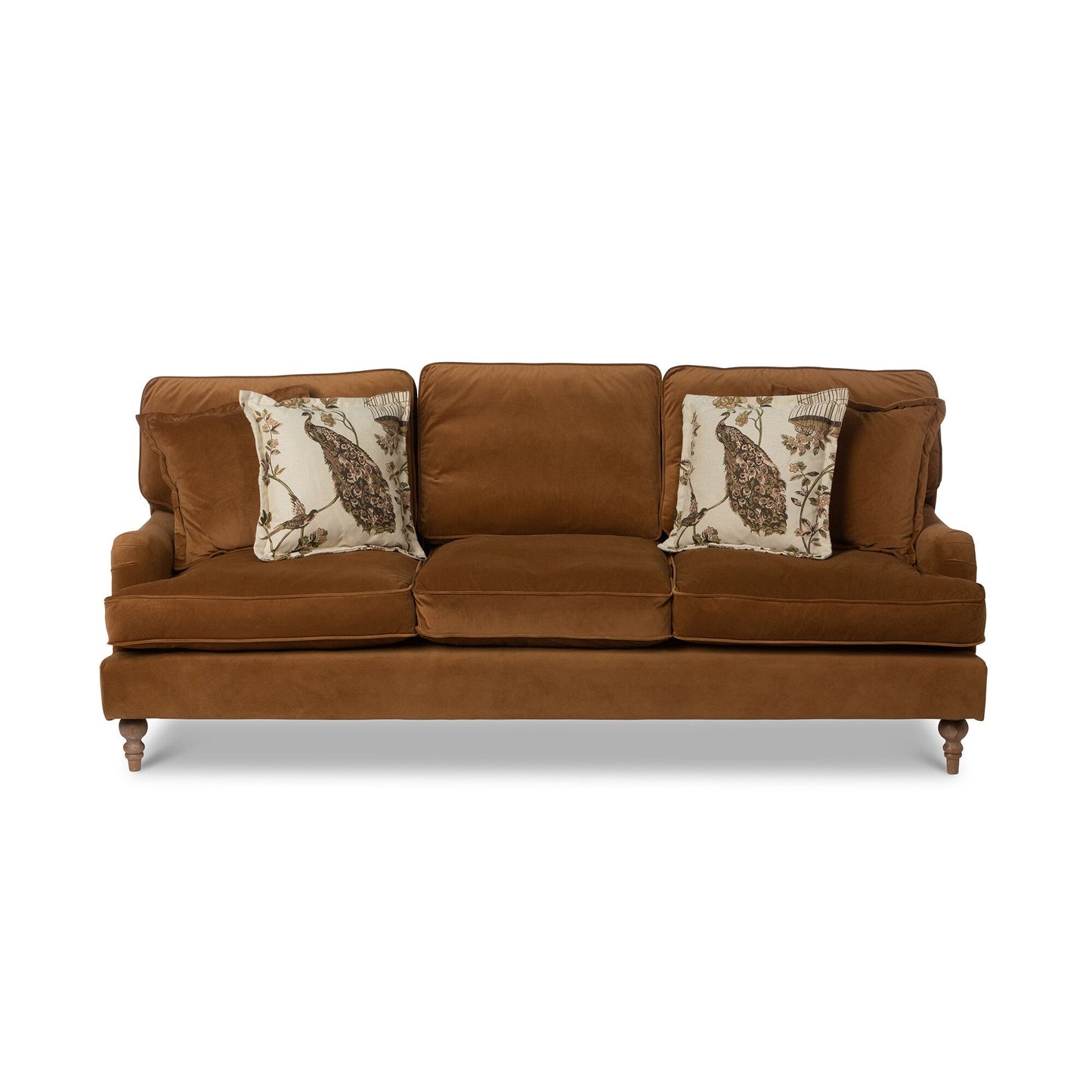 Canapé rembourré en velours Carlisle