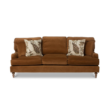 Canapé rembourré en velours Carlisle