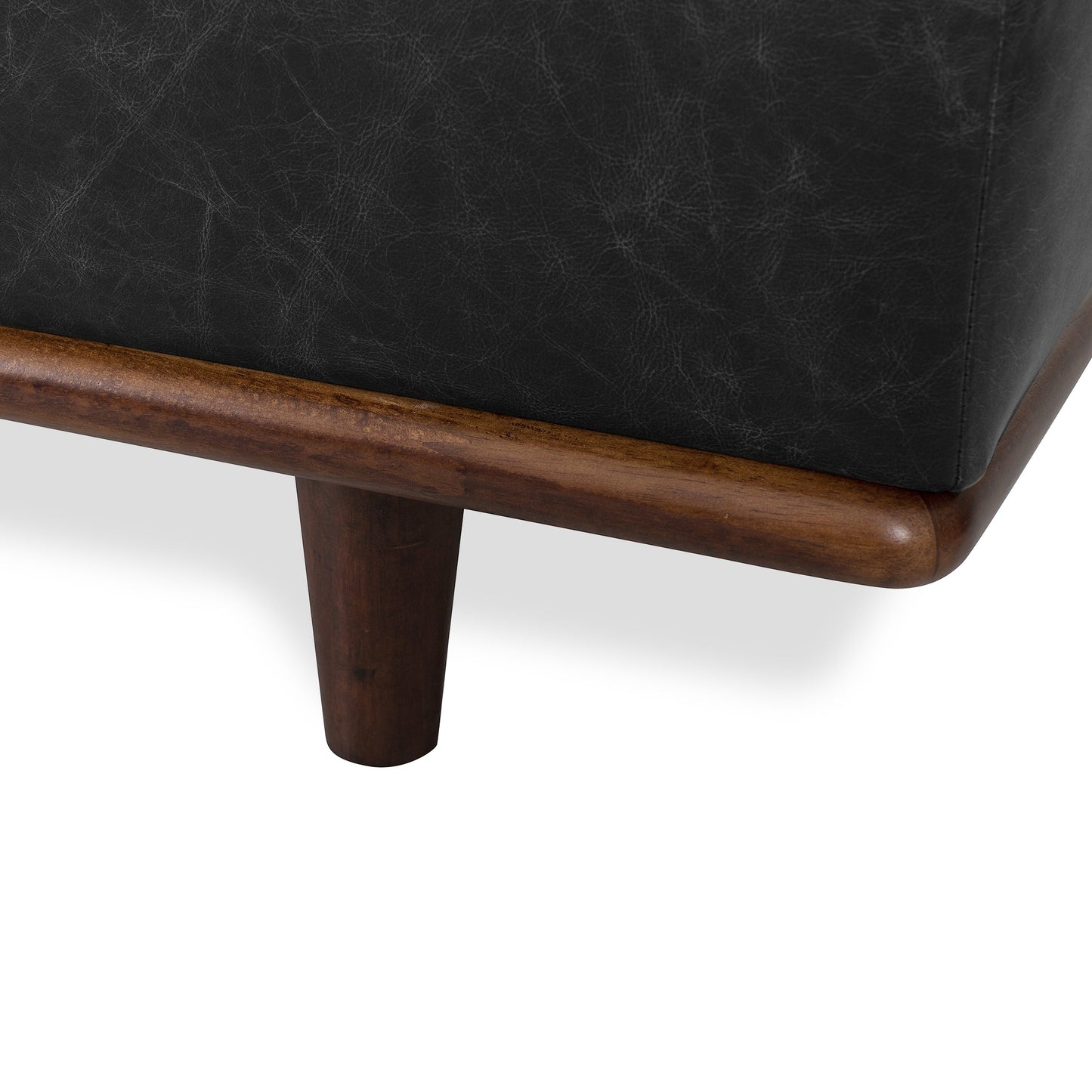 Lit de repos Poly &amp; Bark Jasper - Cuir italien véritable pleine fleur