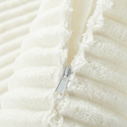 Canapé-lit Cascade 2 pièces en velours côtelé avec méridienne double et 2 oreillers