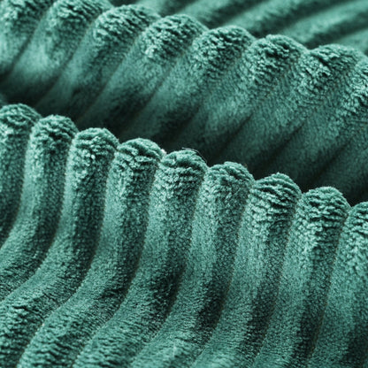 Canapé-lit Cascade 2 pièces en velours côtelé avec méridienne double et 2 oreillers