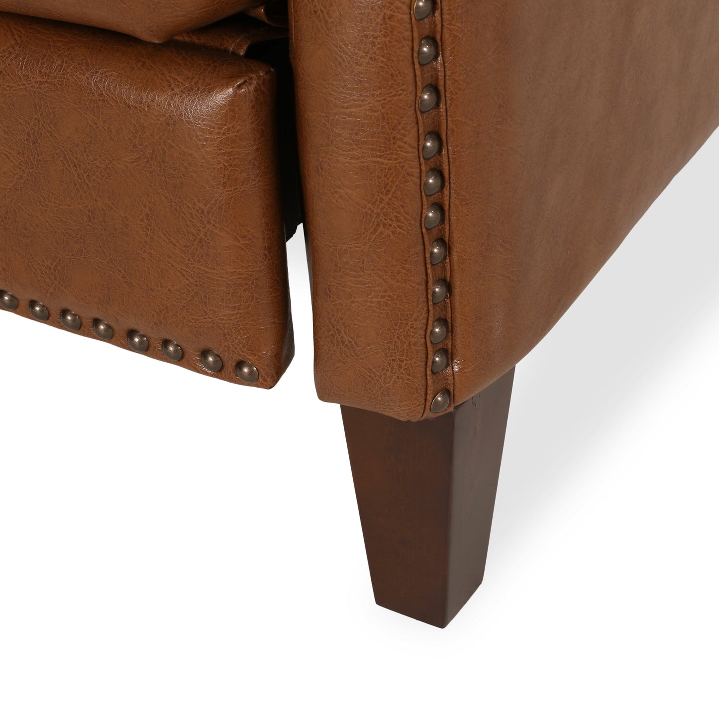 Fauteuil inclinable rembourré Cavanaugh avec garniture cloutée par Christopher Knight Home