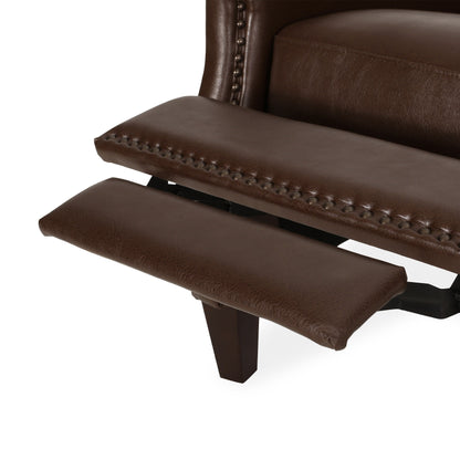Fauteuil inclinable rembourré Cavanaugh avec garniture cloutée par Christopher Knight Home