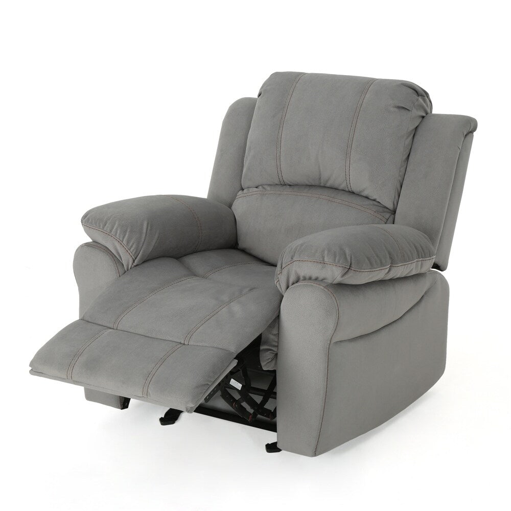 Fauteuil inclinable coulissant en microfibre Celestina Bubba par Christopher Knight Home