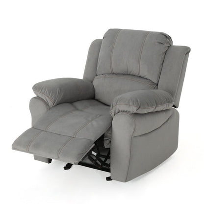 Fauteuil inclinable coulissant en microfibre Celestina Bubba par Christopher Knight Home