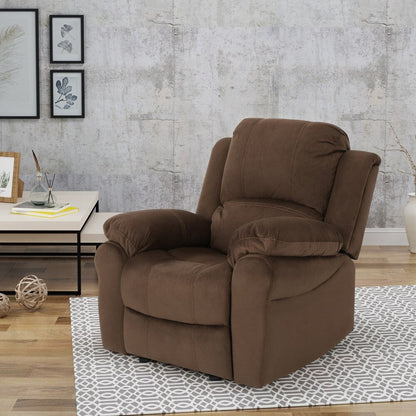 Fauteuil inclinable coulissant en microfibre Celestina Bubba par Christopher Knight Home