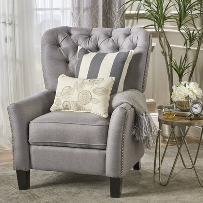 Fauteuil inclinable en tissu capitonné Cerelia par Christopher Knight Home