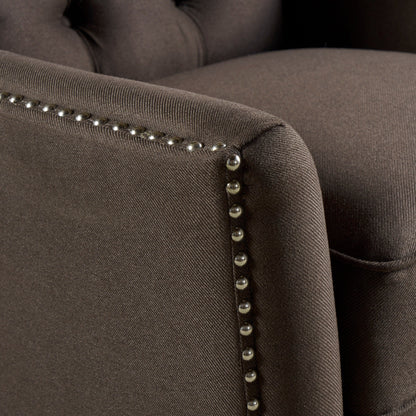 Fauteuil inclinable en tissu capitonné Cerelia par Christopher Knight Home