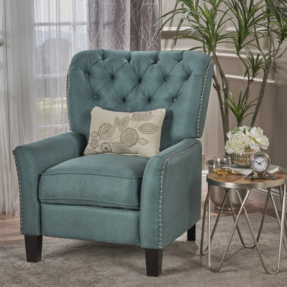 Fauteuil inclinable en tissu capitonné Cerelia par Christopher Knight Home