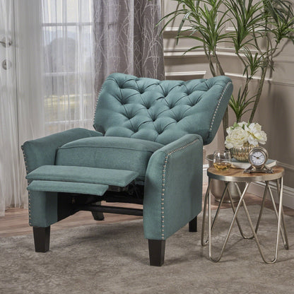Fauteuil inclinable en tissu capitonné Cerelia par Christopher Knight Home