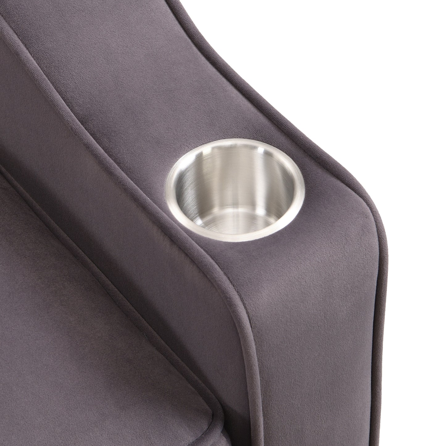 Canapé-lit convertible 3 en 1 en velours gris anthracite avec dossier inclinable réglable et coussins décoratifs