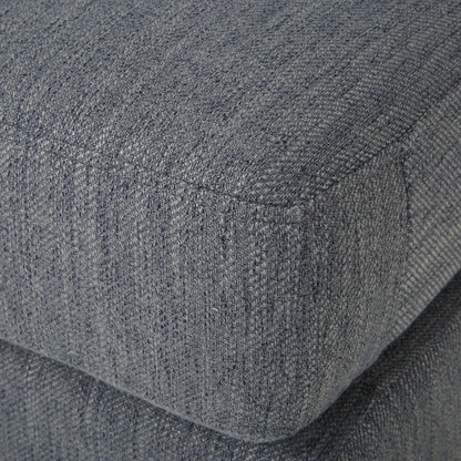 Canapé 3 places moderne 101 en charbon de bois avec pieds en bois et deux coussins pour le salon