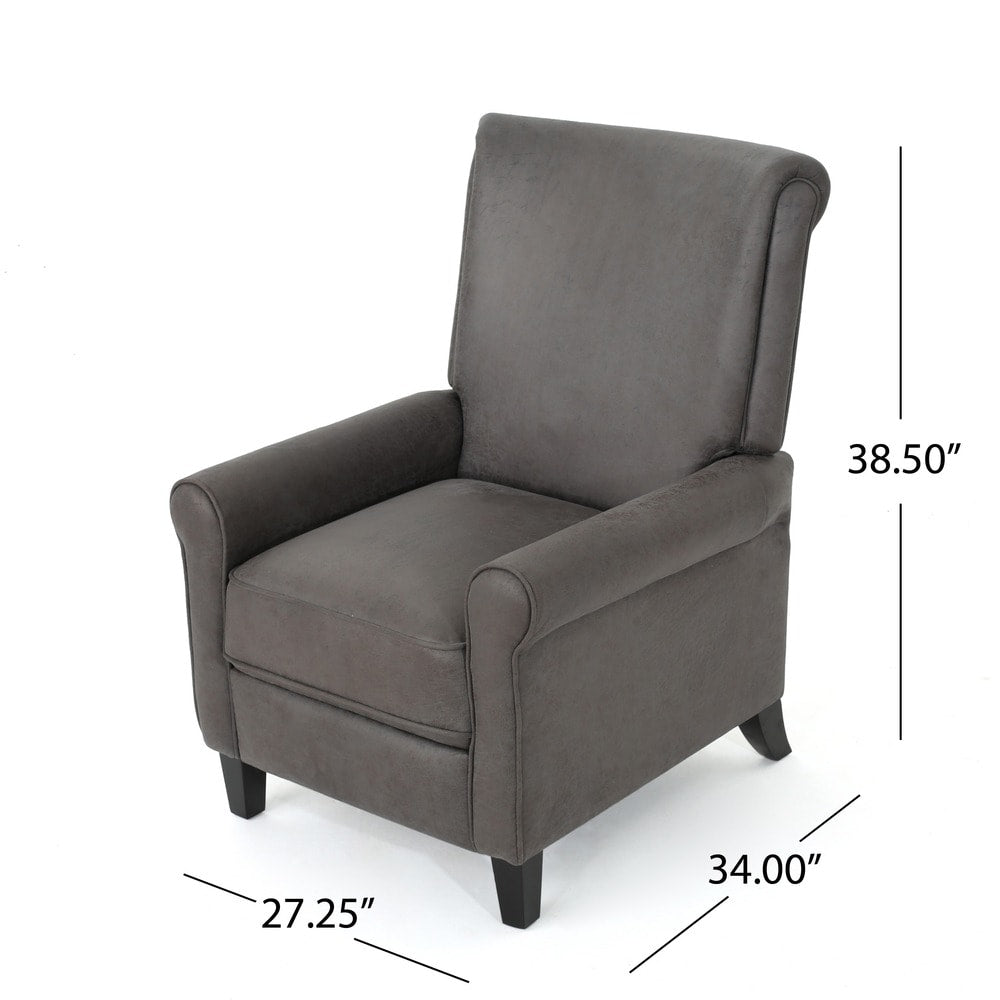 Fauteuil inclinable traditionnel en microfibre Charell par Christopher Knight Home