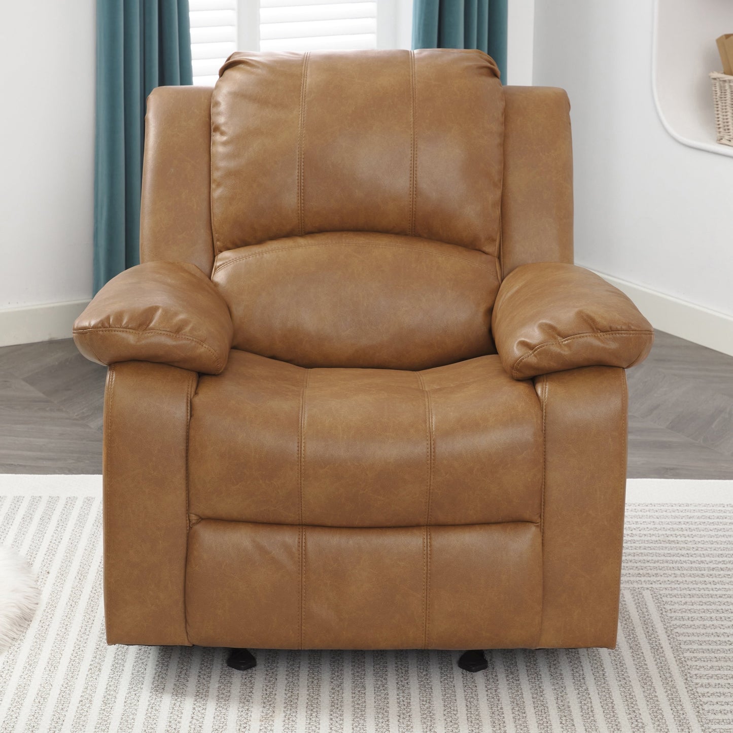 Fauteuil inclinable à bascule Charleston en cuir et gel par Greyson Living