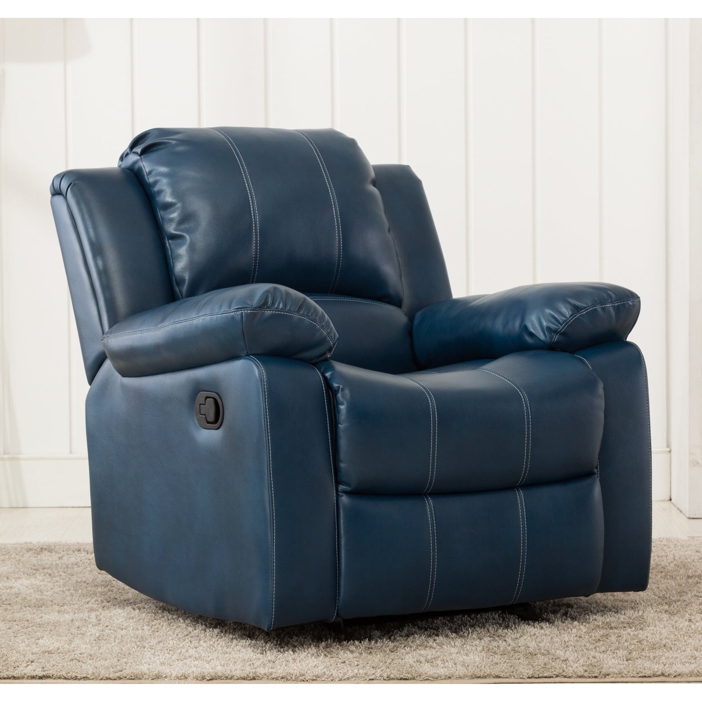 Fauteuil inclinable à bascule Charleston en cuir et gel par Greyson Living